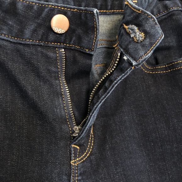 Gap 1969 Always Skinny Jeans 31 Extra Long Dark Wash Denim Straight Leg Pant - Picture 3 of 9